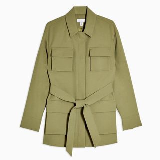 Topshop + Khaki Utility Shacket