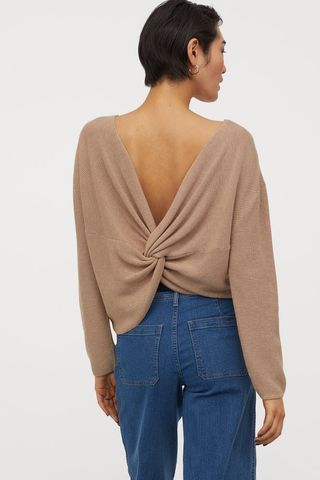 H&M + Sweater with Low-But Back