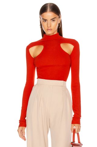 Dion Lee + Merino Cut Out Skivvy Top