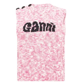 Ganni + Cotton Knit Vest