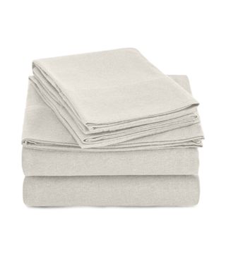 AmazonBasics + Cotton Jersey Bed Sheet Set