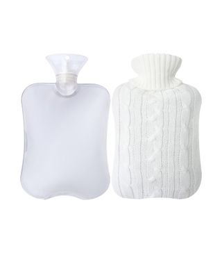 Attmu + Classic Rubber Transparent Hot Water Bottle With Knit Cover