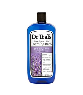 Dr. Teal's + Foaming Bath With Pure Epsom Salt, Soothe & Sleep With Lavender