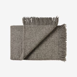 Samsø + Wool Throw in Grey