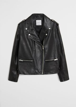 Violeta + Leather Biker Jacket