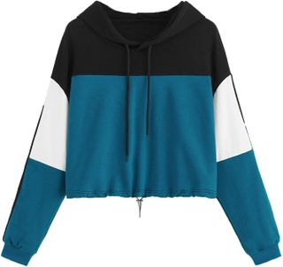 SweatyRocks + Casual Long Sleeve Colorblock Pullover Sweatshirt