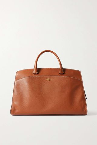 Métier tan leather bag with short handle