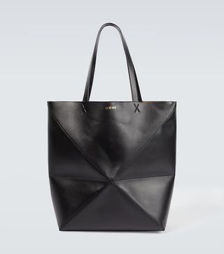 Loewe + Puzzle Fold Large Leather Tote Bag
