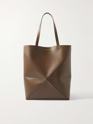Loewe + Puzzle Fold Convertible Large Leather Tote