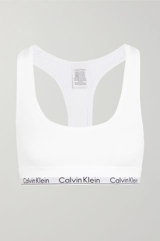 Calvin Klein Underwear + Modern Cotton Stretch Cotton-Blend Soft-Cup Bra