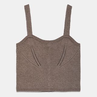 Zara + Knit Top With Straps