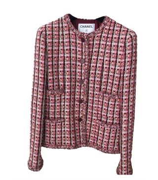 Chanel + Vintage Pink Tweed Jacket