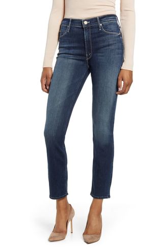Mother + The Dazzler Ankle Straight Leg Jeans