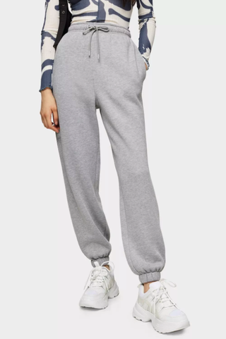 Topshop + Grey Marl 90's Oversized Joggers