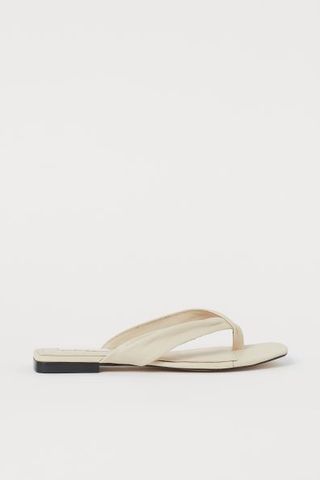 H&M + Leather Slides