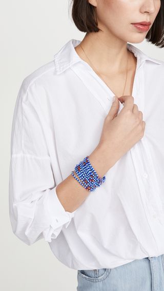 Roxanne Assoulin + Patchwork Blue Bracelet