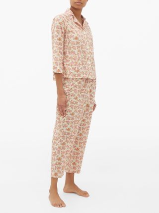 Domi + Floral-Print Cotton Pyjamas