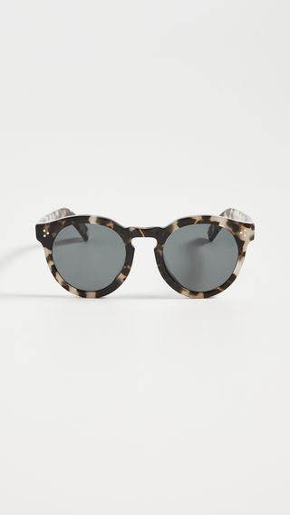 Illesteva + Leonard II White Tortoise Sunglasses