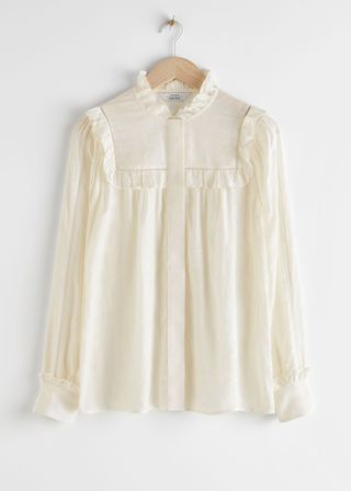 & Other Stories + Jacquard Frill Blouse