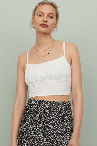 H&M + Cropped Camisole Top