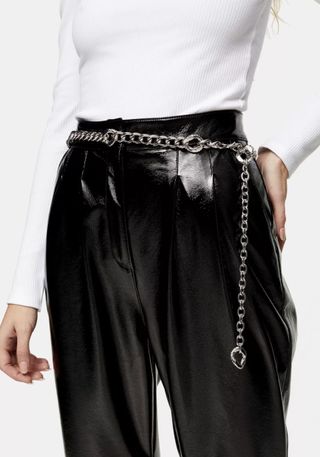 Topshop + Silver Figaro Chain Belt