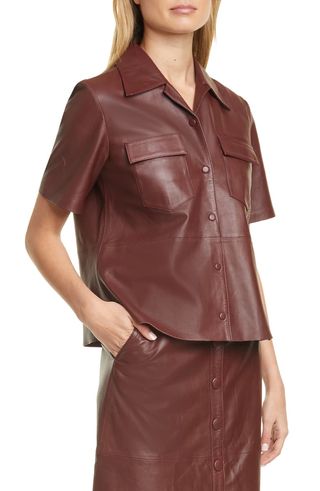 Remain Birger Christensen + Sienna Leather Shirt