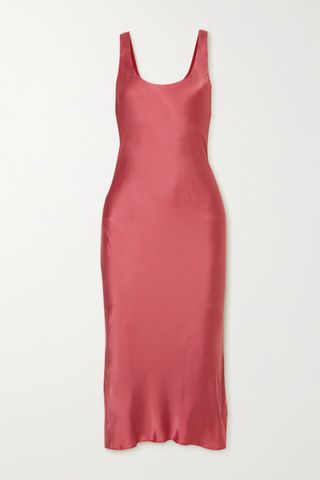 Cami Nyc + The Evelyn Open-Back Silk-Blend Charmeuse Midi Dress