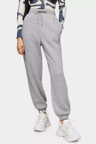 Topshop + Grey Marl 90's Oversized Joggers