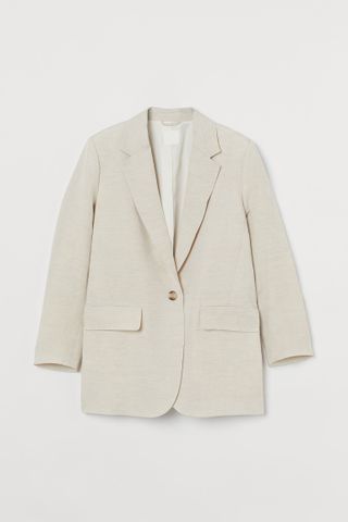 H&M + Oversized Linen-Blend Jacket