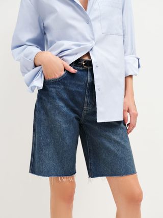 Reformation + Val 90s Mid Rise Jean Shorts