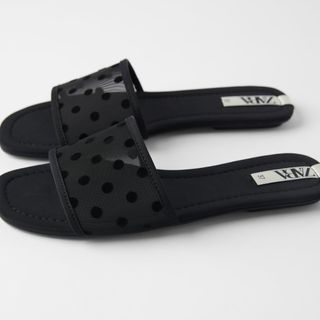 Zara + Flat Plumeti Sandals
