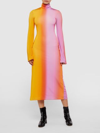 Ellery + Ombre Stretch-Jersey Midi Dress