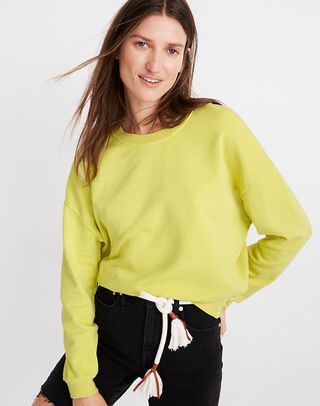 Madewell + Garment-Dyed Oversized Sweatshirt