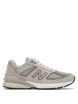 New Balance + 990v5 Suede and Mesh Trainers