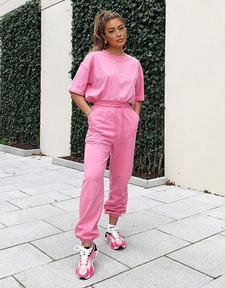 ASOS Weekend Collective + Oversized Sweatpants With Logo