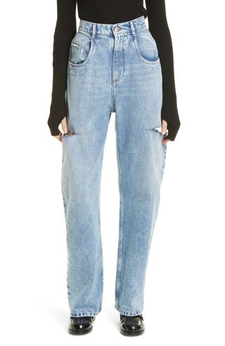 Maison Margiela + Ripped Side Cutout Jeans
