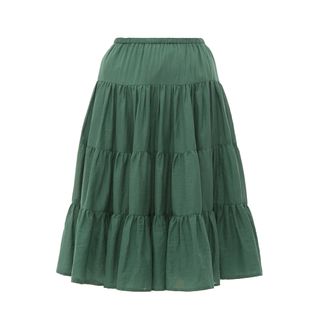 Loup Charmant + Falco Tiered Cotton-Voile Skirt