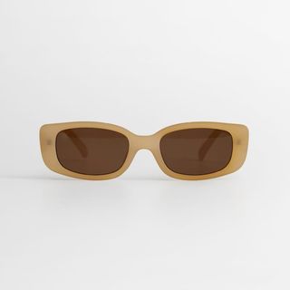 Mango + Squared Frame Sunglasses