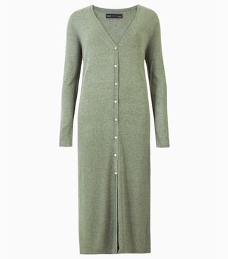 Marks and Spencer + Button Detailed Midi Cardigan