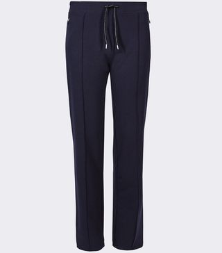 Marks and Spencer + Cotton Seam Detail Straight Leg Joggers