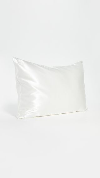Slip + White Queen Pillow Case & Pink Sleep Mask