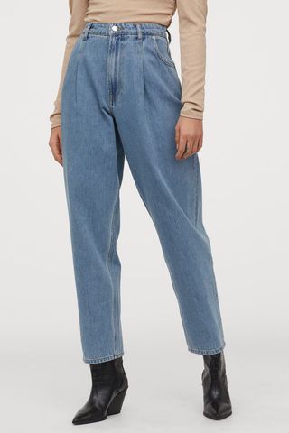 H&M + Tapered High Jeans