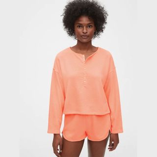 Gap + Cropped Lounge Top in French Terry