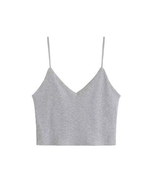 Shein + Ribbed Knit Cami Crop Top