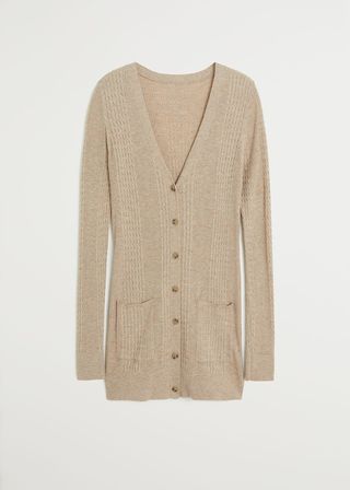 Mango + Combined Knitted Cardigan