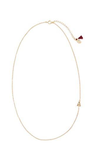 Shashi + Letter in Chain Necklace