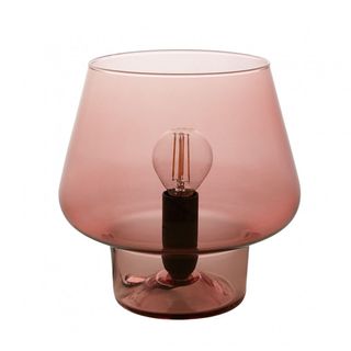 Habitat + Lyss Pink Glass Table Light