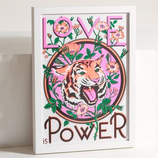 Oliver Bonas + Love is Power Wall Art