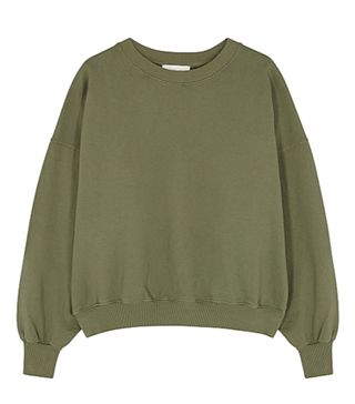 American Vintage + Wititi Army Green Cotton Sweatshirt