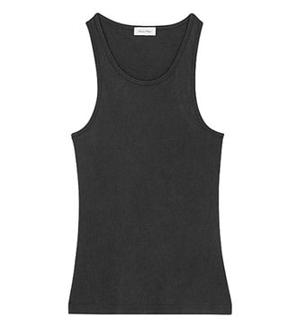 American Vintage + Ixikiss Charcoal Ribbed Cotton Tank